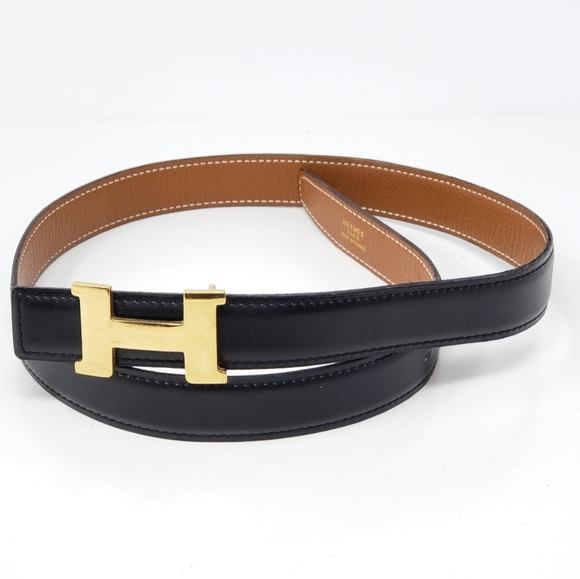 Hermes Belt Mini Constance Reversible Gold-tone - Picture 2 of 13